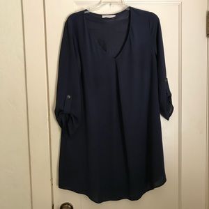 LUSH navy shift dress